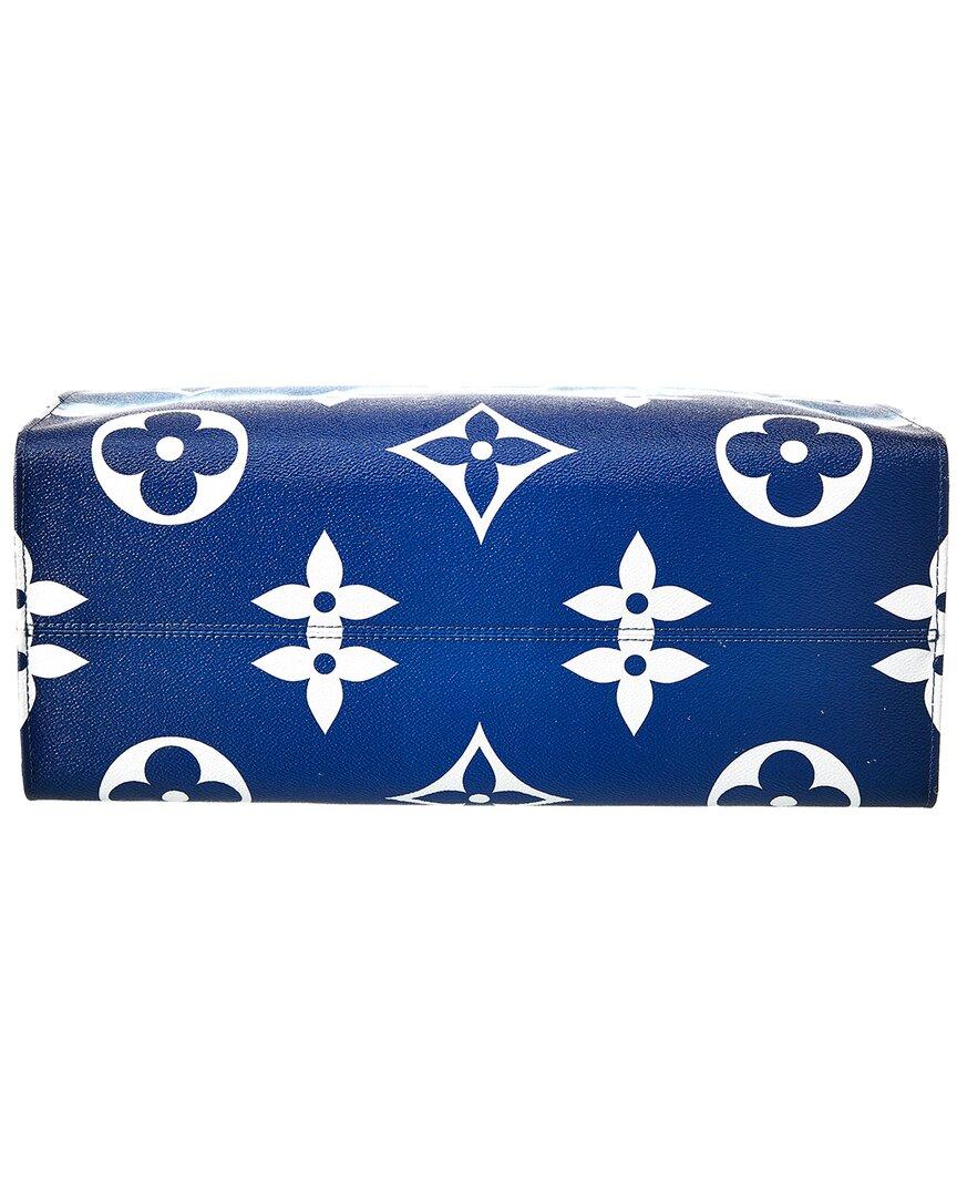 Louis Vuitton Blue Giant Monogram Canvas Onthego Gm Lyst