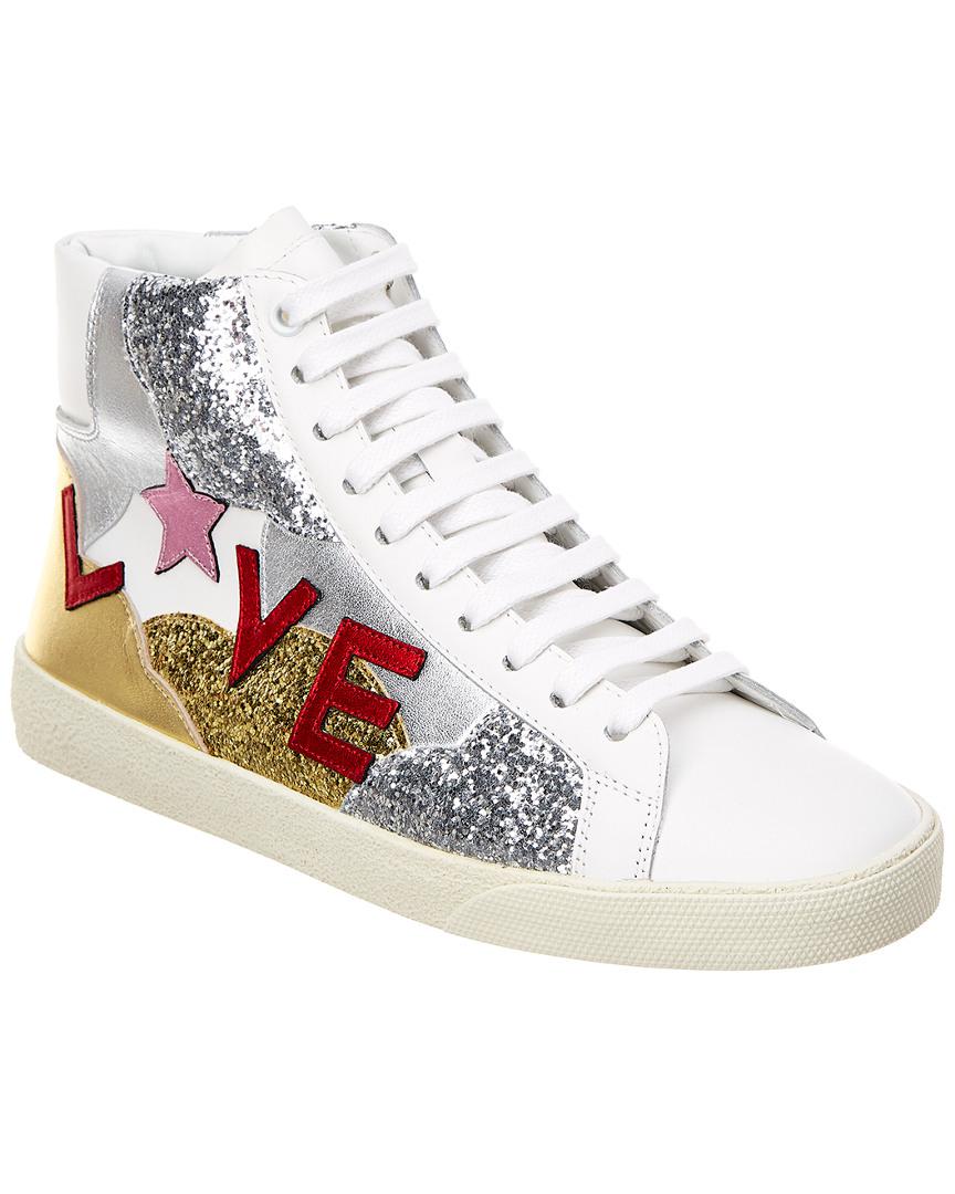 saint laurent andy glitter sneaker