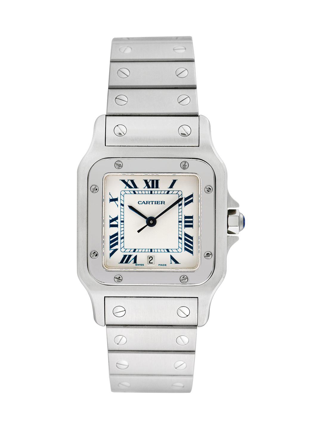 cartier santos stainless steel