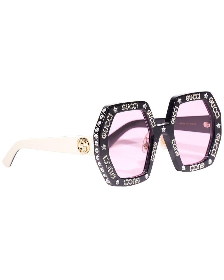 Gucci GG0772S 55mm Sunglasses in Pink | Lyst UK