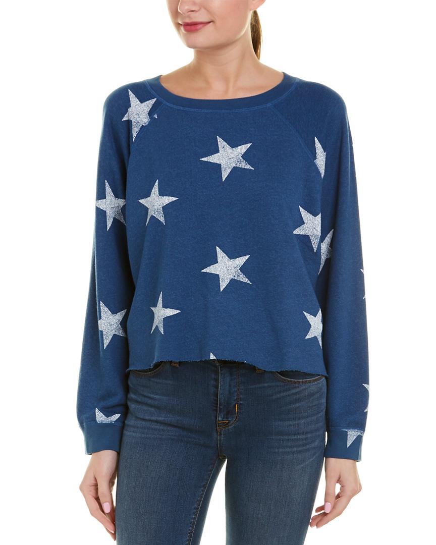 monrow star raglan sweatshirt