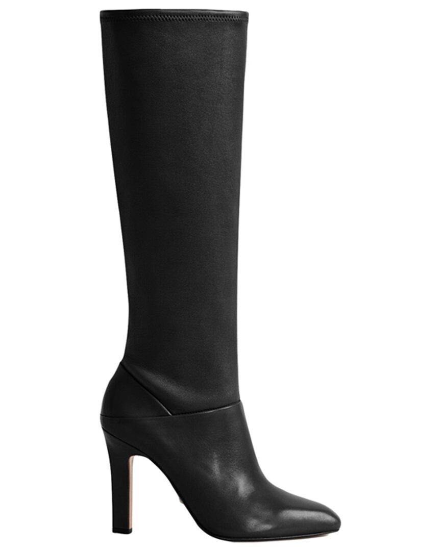 Reiss Cressida Leather Boot in Black Lyst