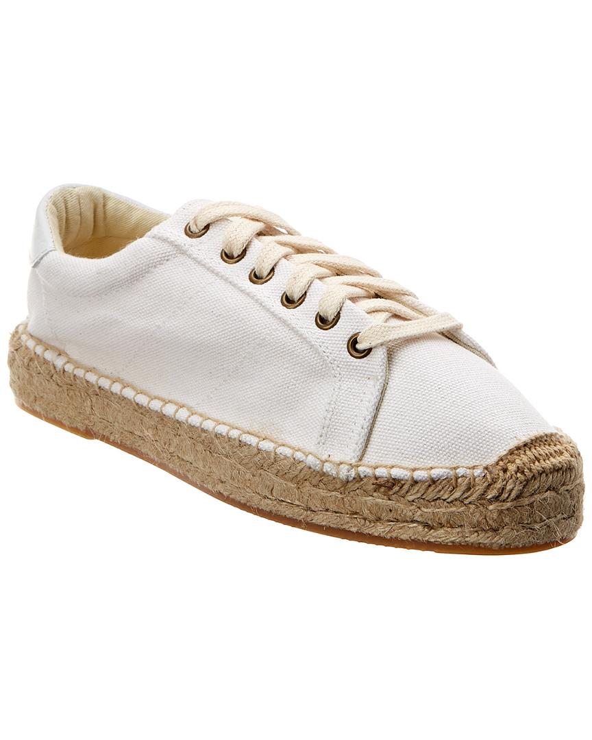 Soludos Canvas Espadrille Sneakers in Bright White (White) - Lyst