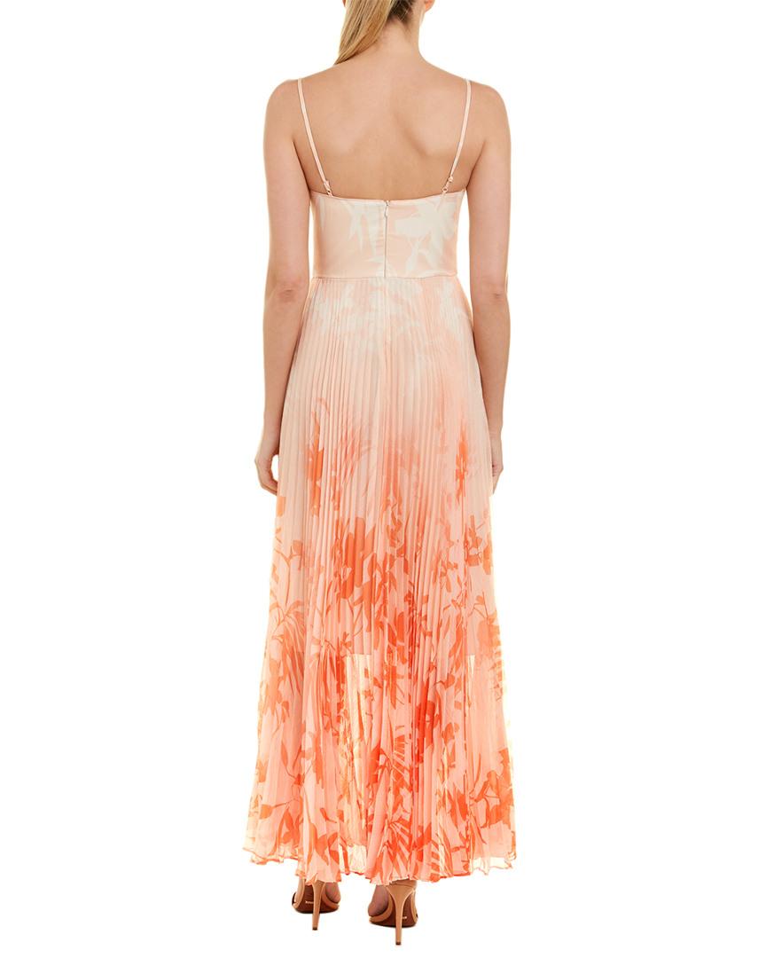 karen millen orange maxi dress