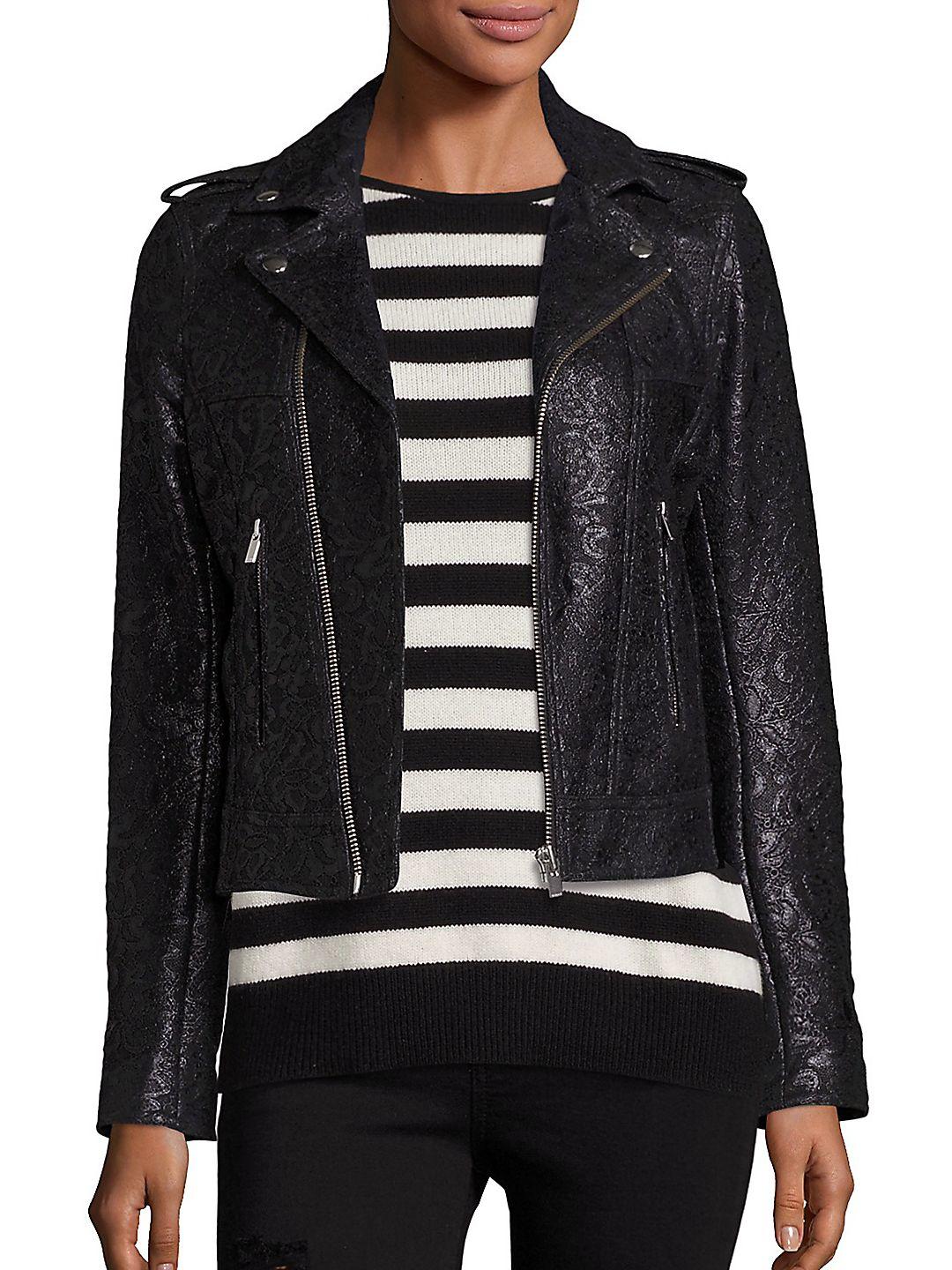 lace moto jacket