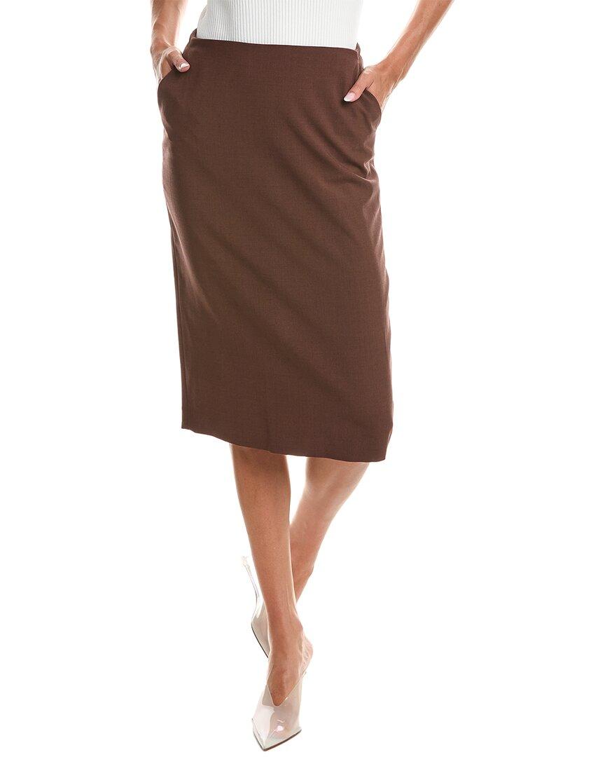 High waisted pencil skirt brown online