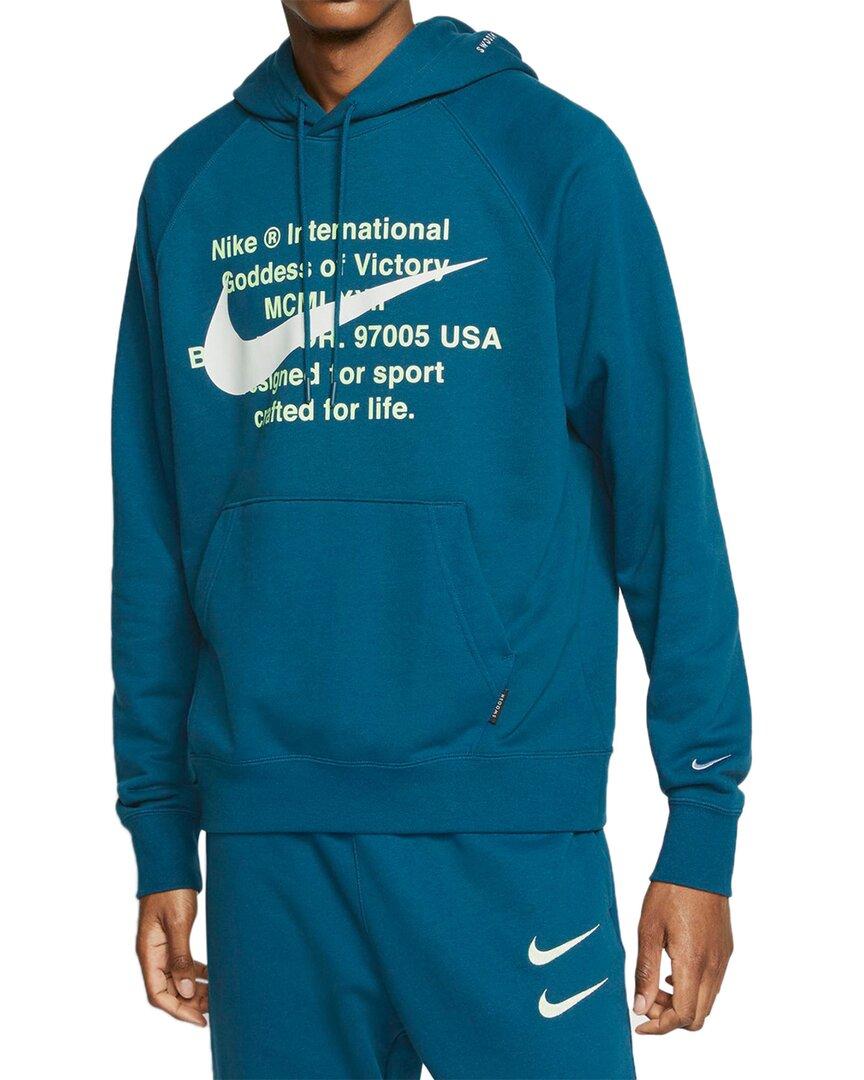 estoy sediento animal Restricción Nike Sportswear Swoosh Hoodie in Blue for Men | Lyst