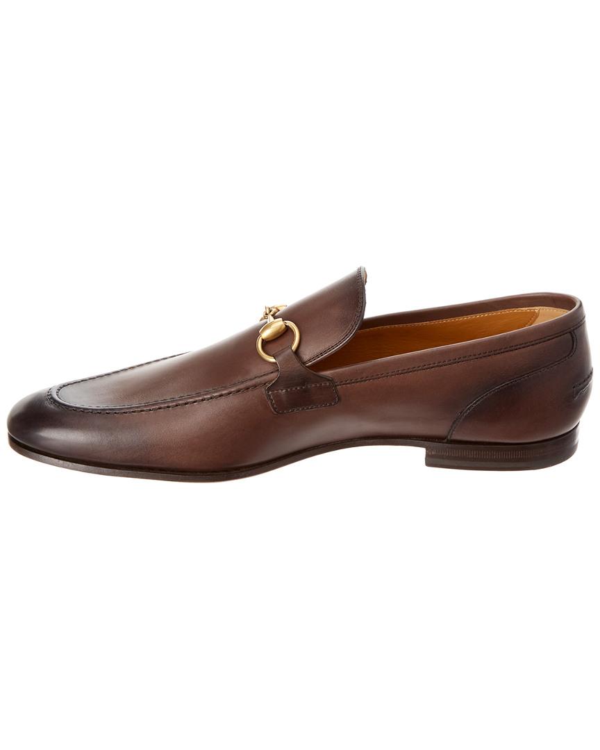 gucci jordaan loafer brown
