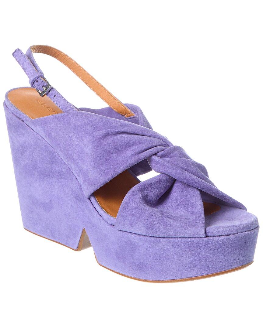 Purple Wedge sandals for Women Lyst UK