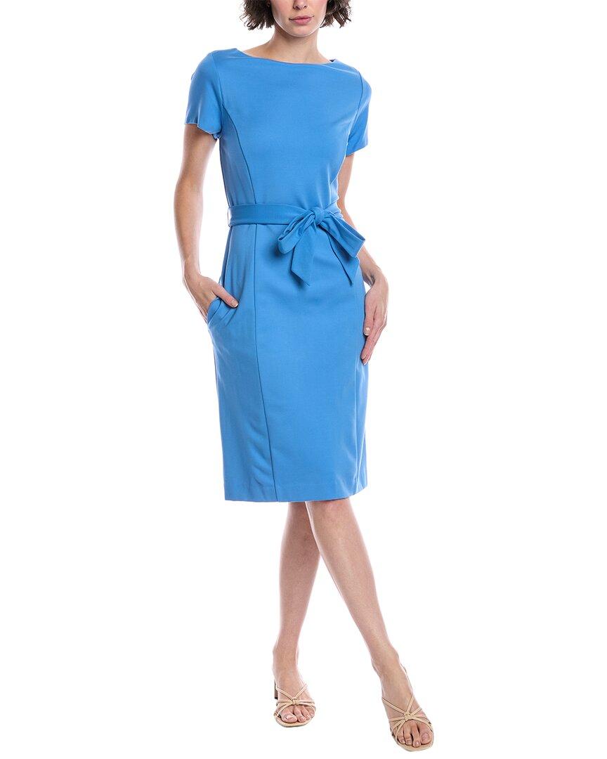 brooks brothers blue dress New Brooks Brothers Career Blue Short Sleeve Sheath Dress Size 8P, $198