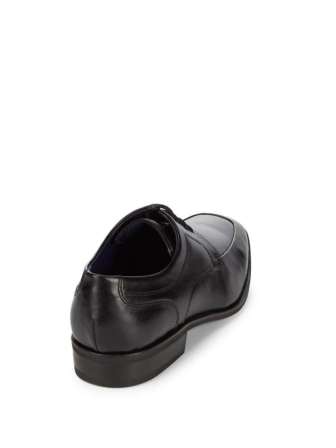Cole Haan Martino Apron Leather Dress Shoes in Black for ...