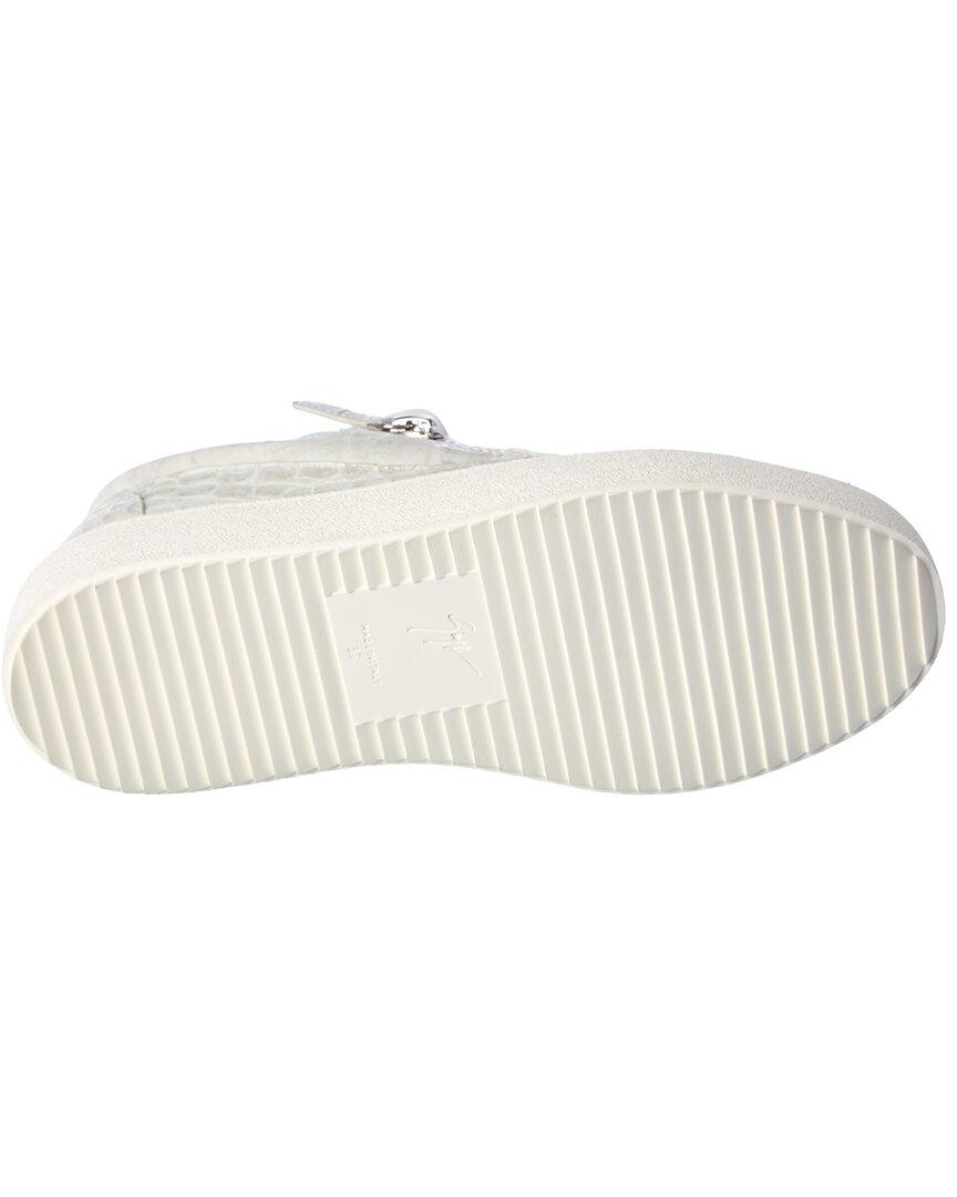 giuseppe zanotti croc python embossed may trainers