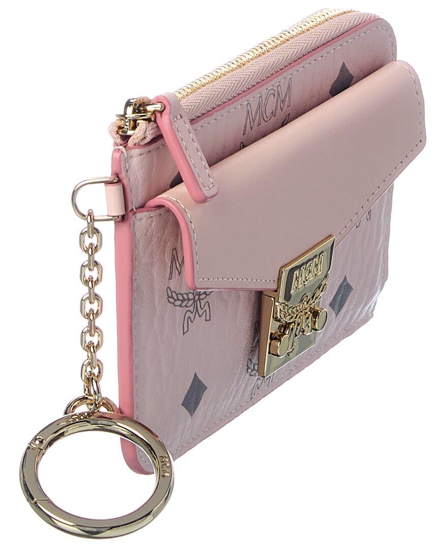 Pink Signature Card Holder Case Keychain Wallet New Coin Purse