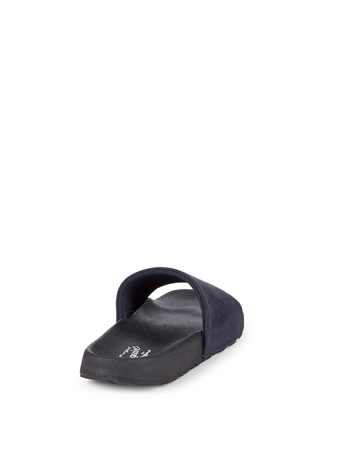 New Mens Penguin Navy Preen Synthetic Sandals Slides Slip On