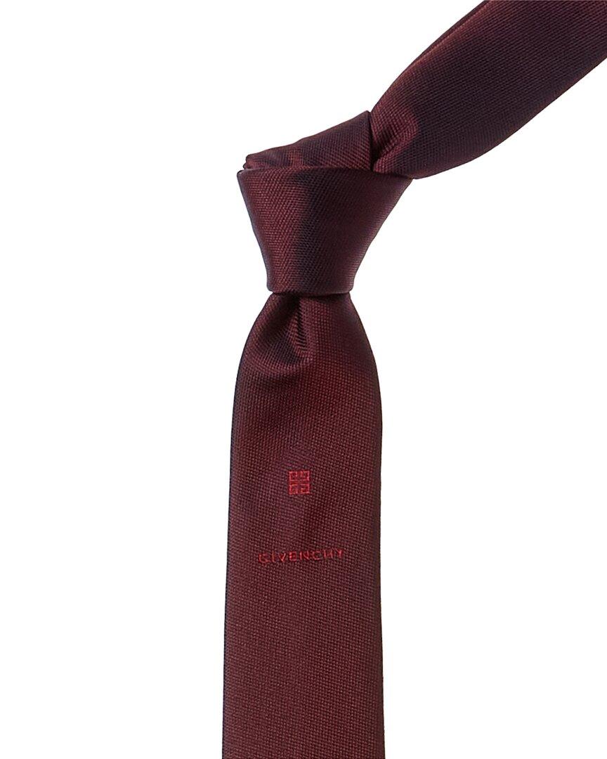 Red Silk Tie with Texture