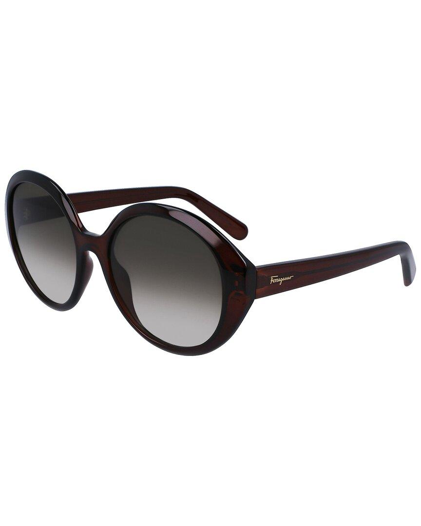Ferragamo Ferragamo 74935 57mm Sunglasses in Black | Lyst