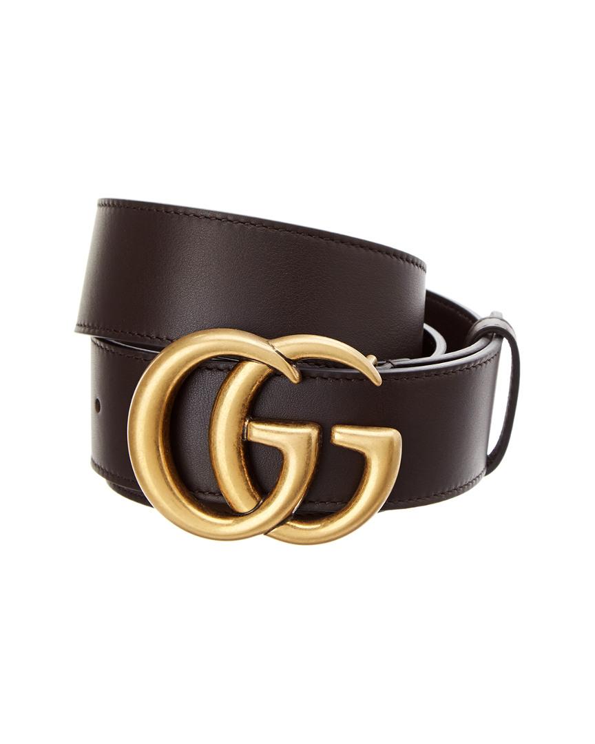 Gucci Double G Leather Belt in Brown for Men - Save 10% - Lyst