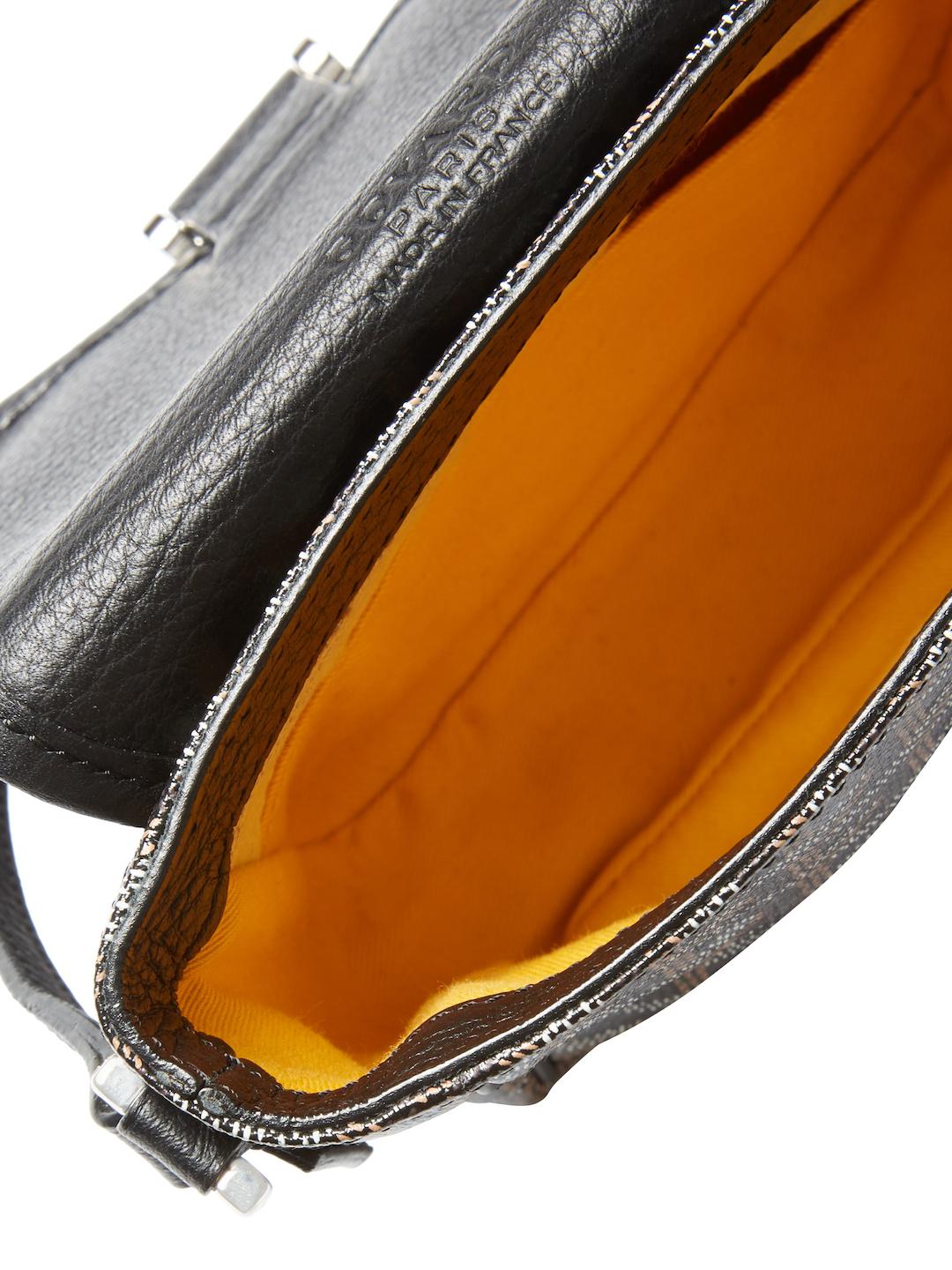 GOYARD GRAND BLEU MM PVC Leather Black Shoulder Bag Unisex Used from Japan  F/S