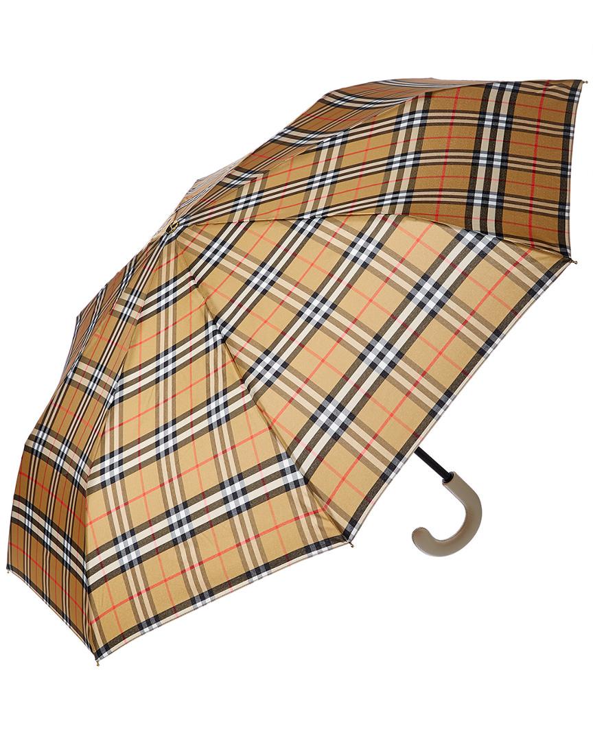 burberry vintage check folding umbrella