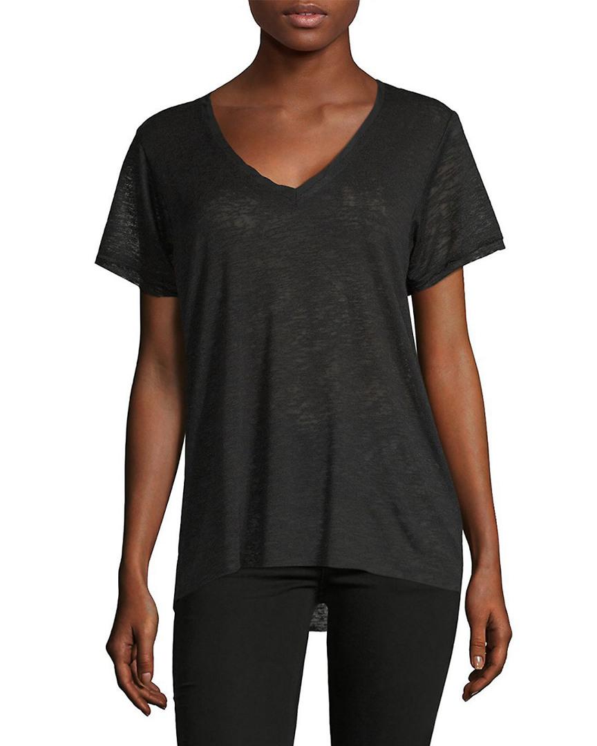 satin trim t shirt