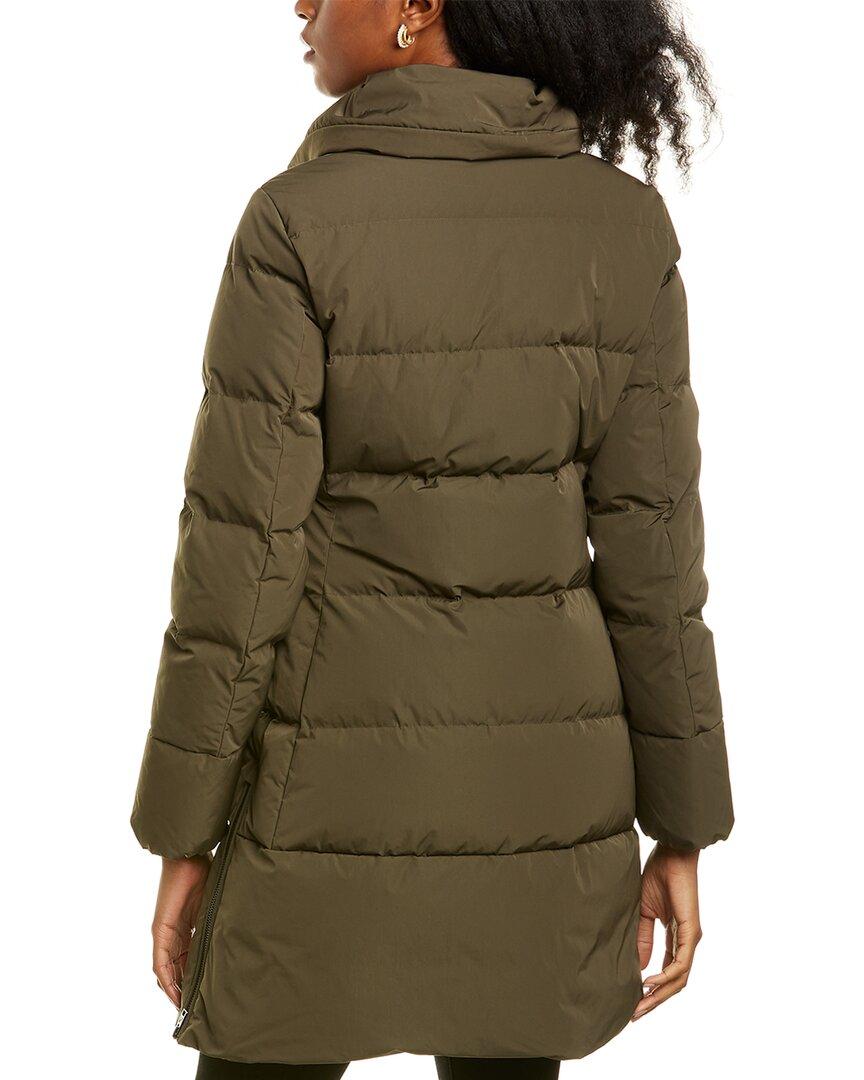 Woolrich Quilted Vail Down Coat in Green | Lyst