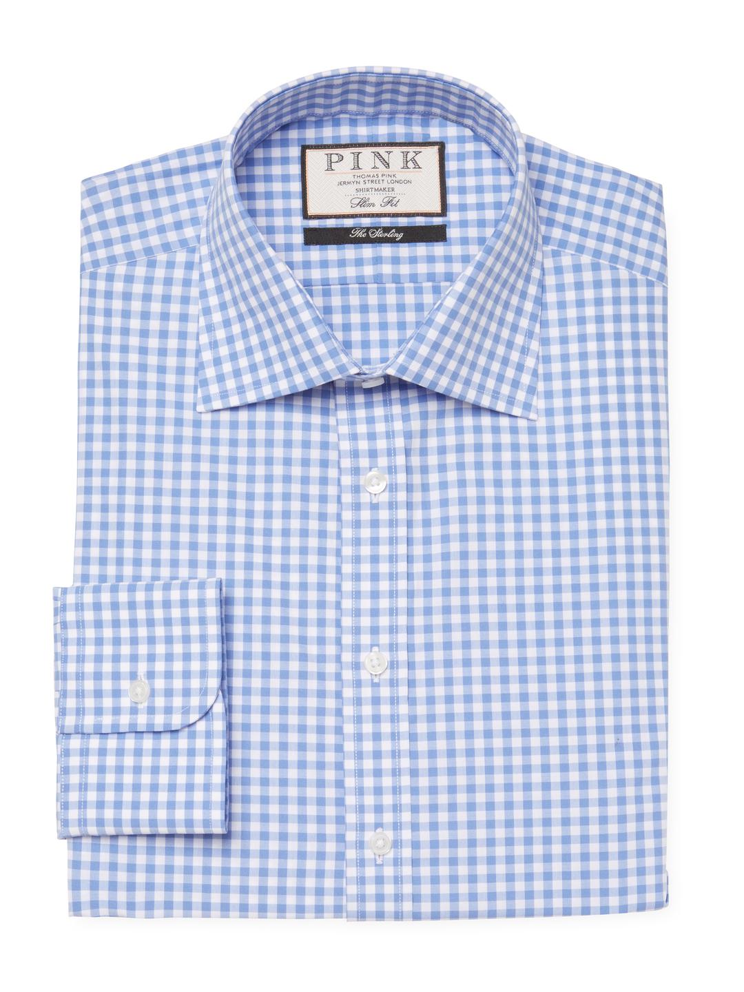 Shirt THOMAS PINK Blue size L International in Cotton - 32684989