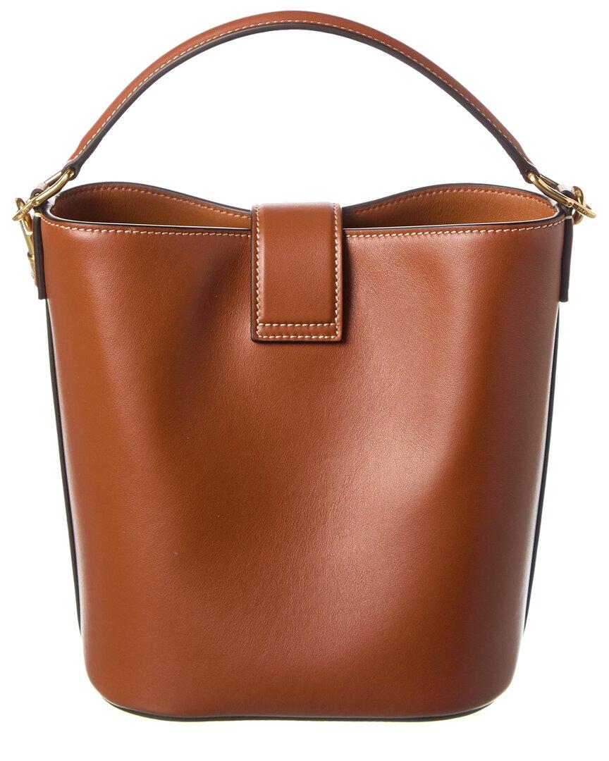 【関税&送料込】Celine Louise Small Leather Bucket Bag Celine Louise Small Leather Bucket Bag in Brown | Lyst