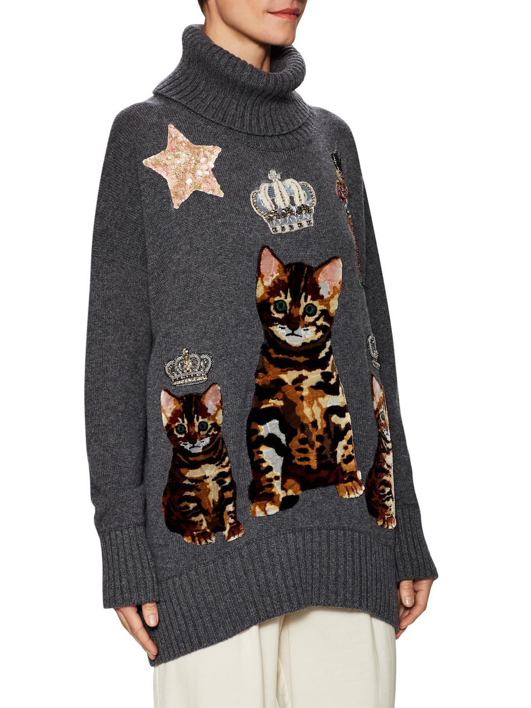 dolce and gabbana cat sweater