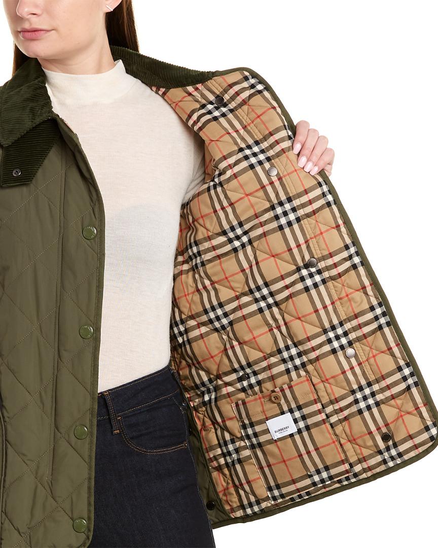 burberry diamond quilted thermoregulated jacket
