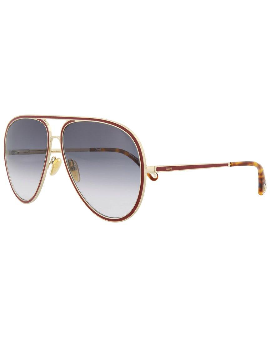 Chloé Ch0099s 63mm Sunglasses in Metallic | Lyst