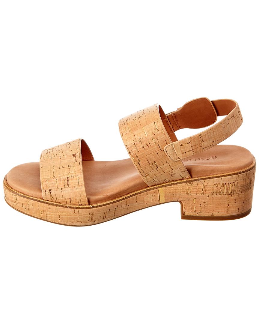 Women's Gentle Souls by Kenneth Cole Gisele Two Band Sandals Natural Cork SZ 6 M | eBay