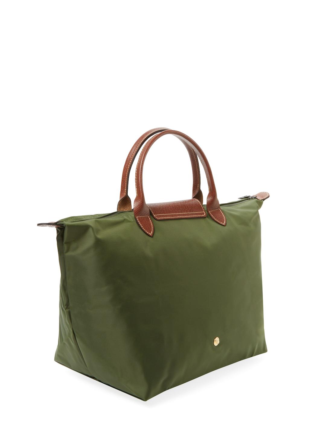 Longchamp Synthetic Le Pliage Nylon Medium Top Handle in Khaki (Green ...