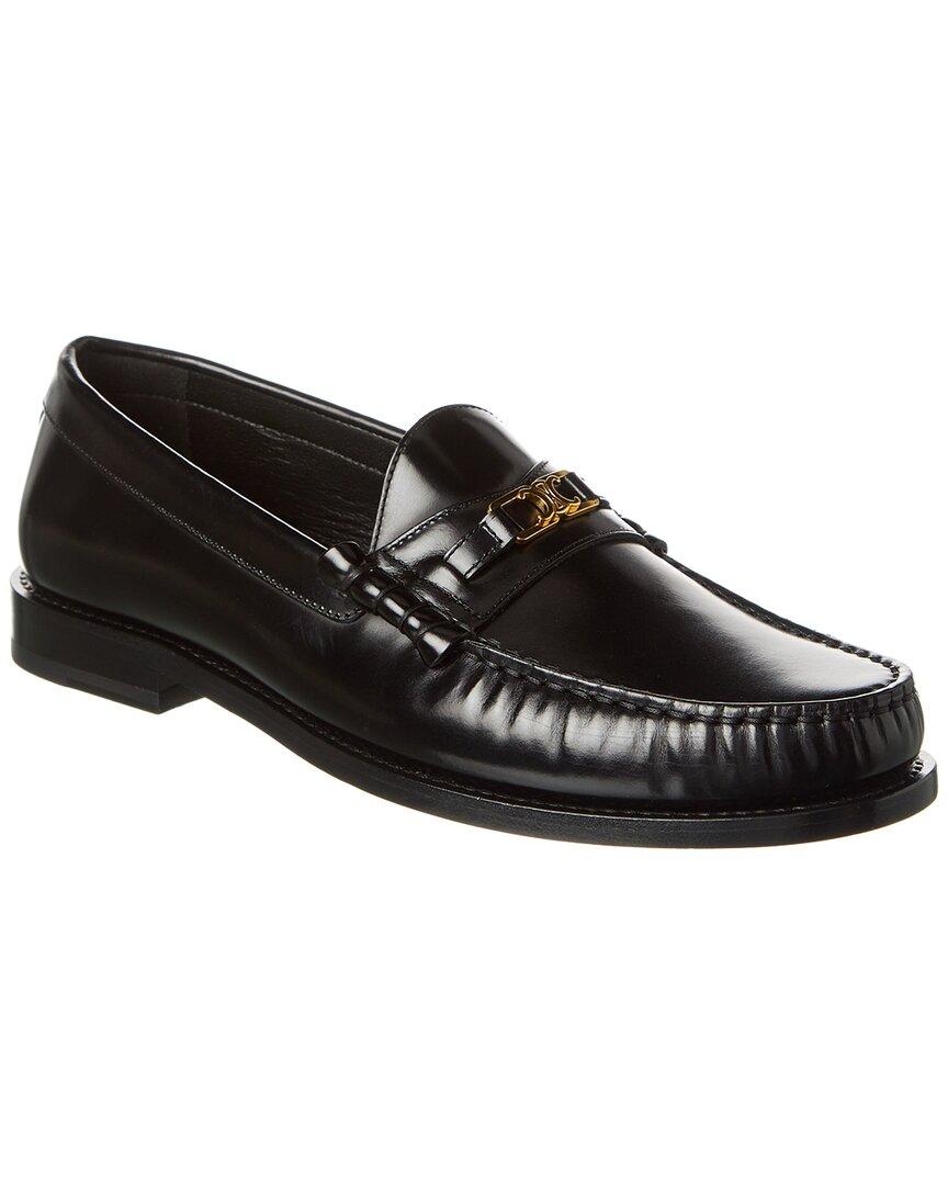 Celine Men's Celine Luco Leather Loafers Black