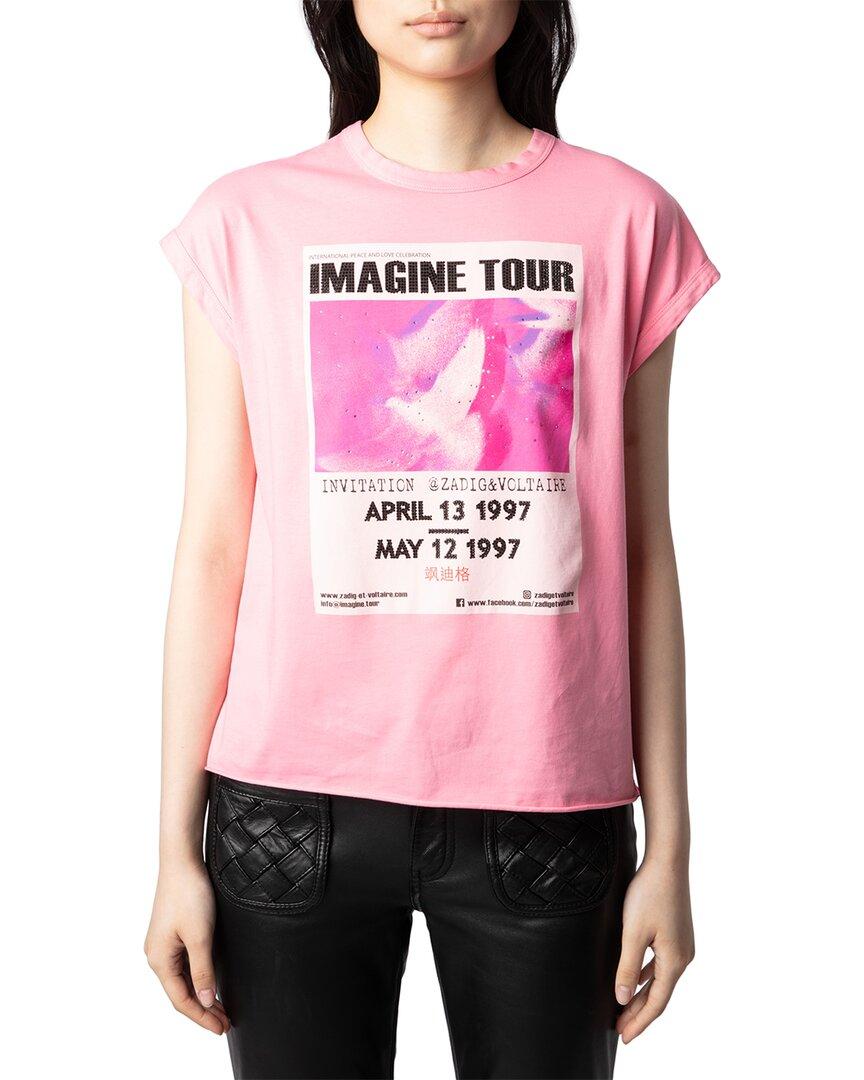 Tシャツ・カットソー ZADIG&VOLTAIRE HC CONCERT T-SHIRT Zadig & Voltaire Cecilia Hc Concert Imagine Tou T-shirt in