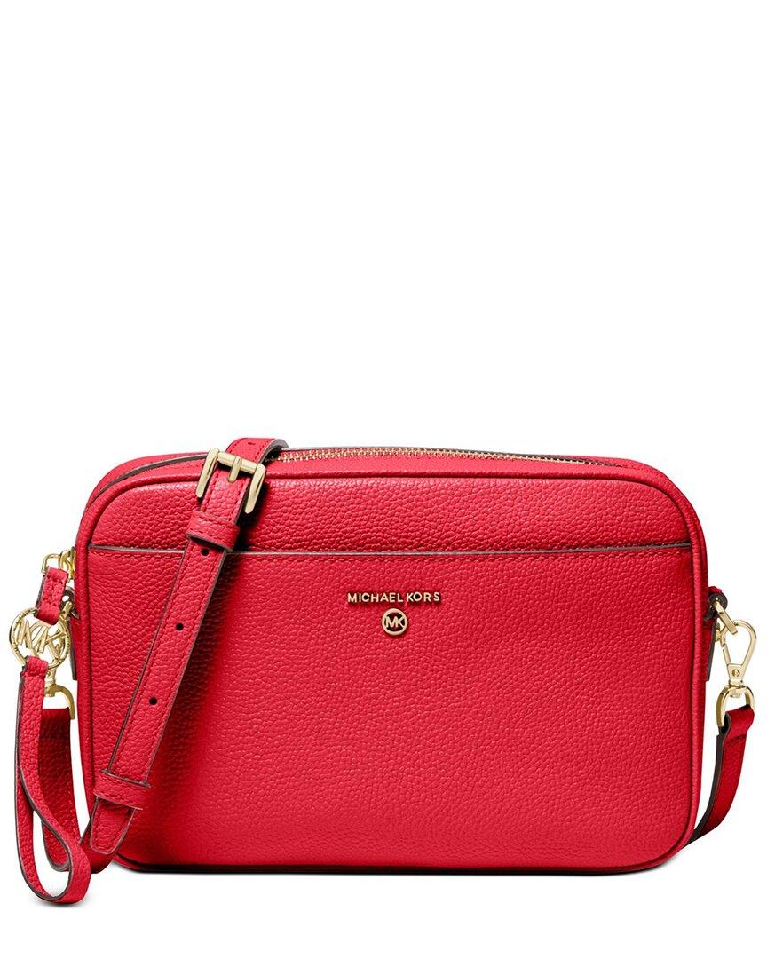 michael michael kors jet set charm east west leather camera crossbody