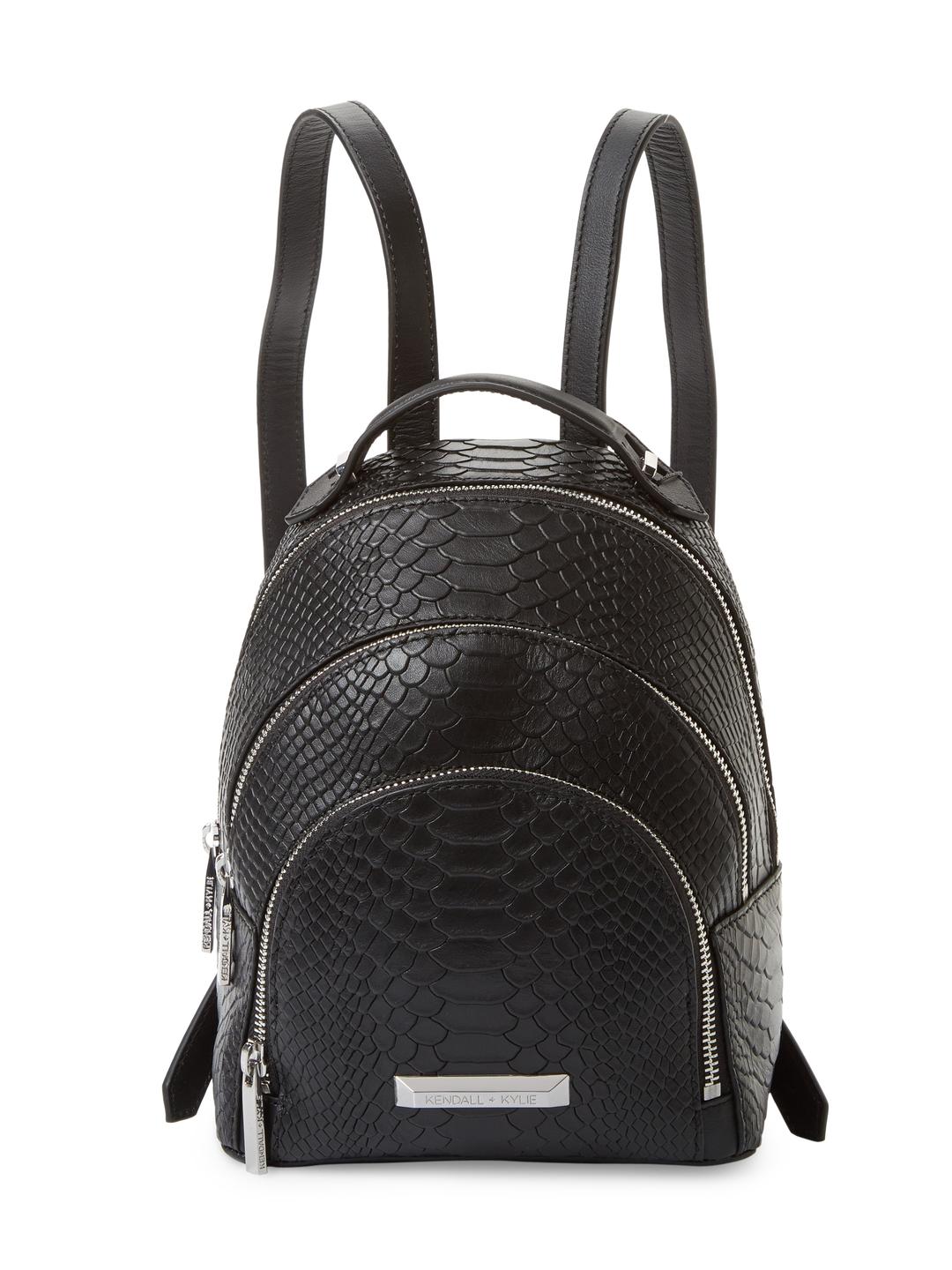Kendall + Kylie Leather Sloane Mini Snakeskin-embossed Backpack in ...