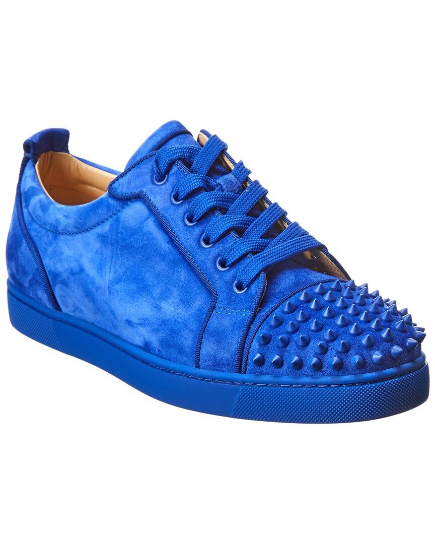 Christian Louboutin Louis Orlato Suede Sneaker in Blue for Men - Lyst