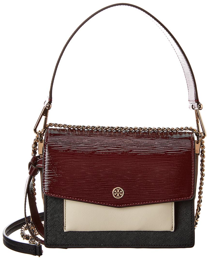 tory burch robinson mixed materials shoulder bag
