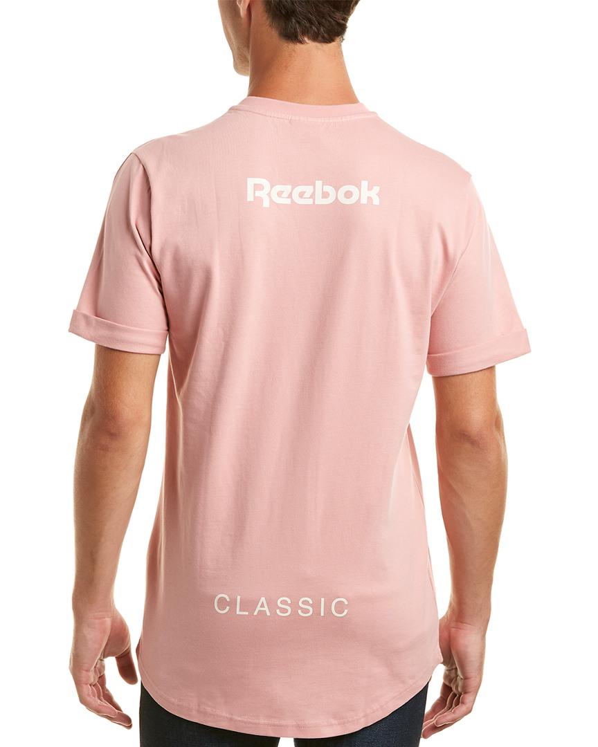 reebok t shirt pink