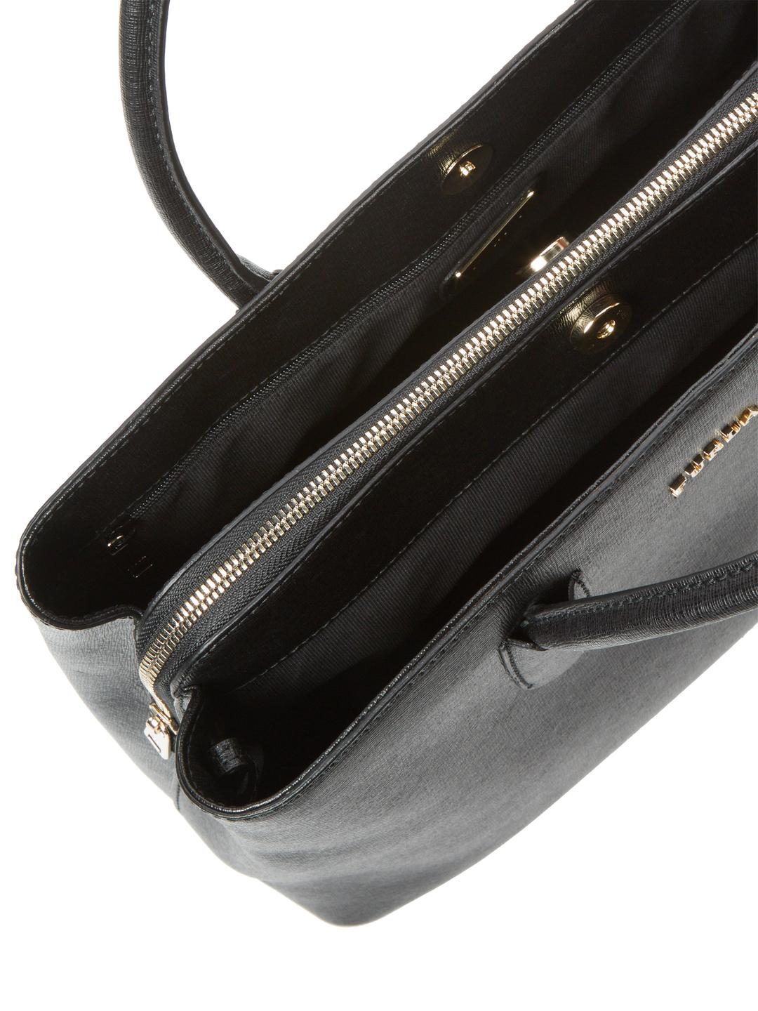 Furla Leather Tessa Large Tote Bag in Onyx (Black) - Lyst