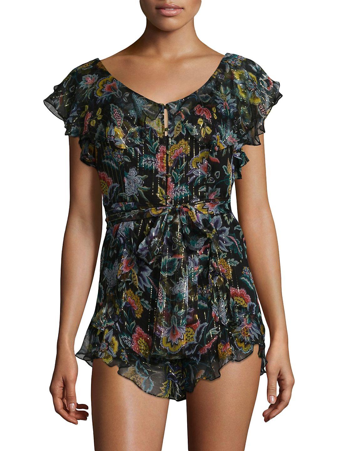 alice mccall floral playsuit