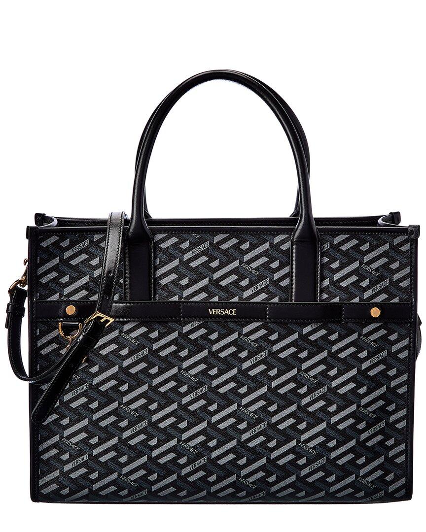 versace canvas tote bag