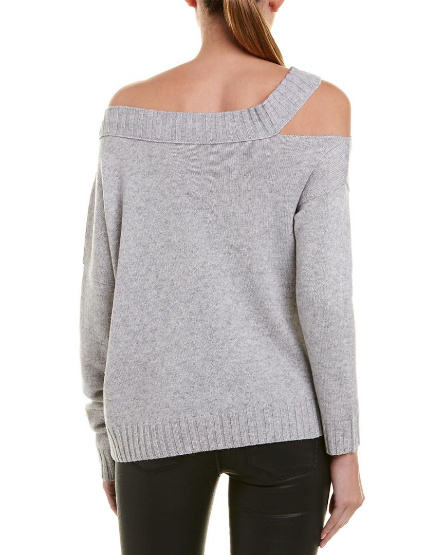 vince off shoulder slit pullover
