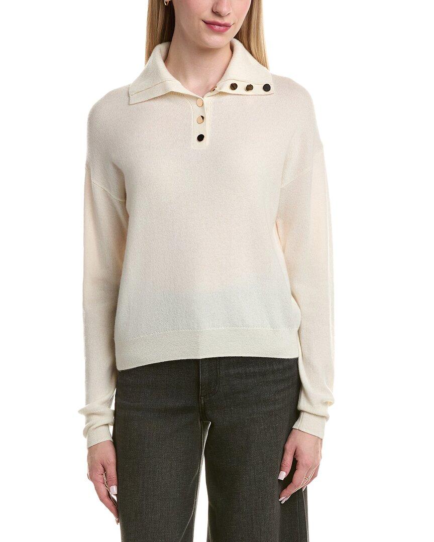 Bruno Magli Wool & Cashmere-Blend Sweater Blazer in Natural