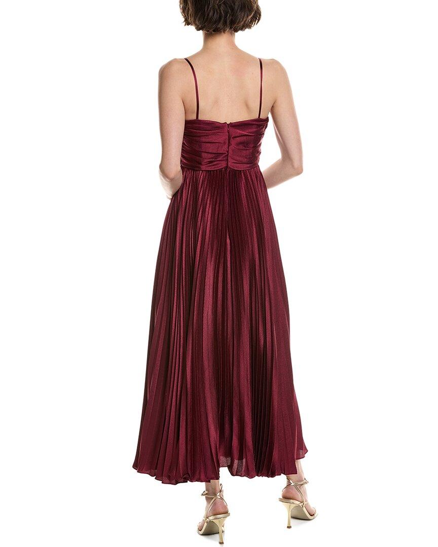 ml monique lhuillier suzette satin maxi dress ML Monique Lhuillier Suzette Sleeveless Dress