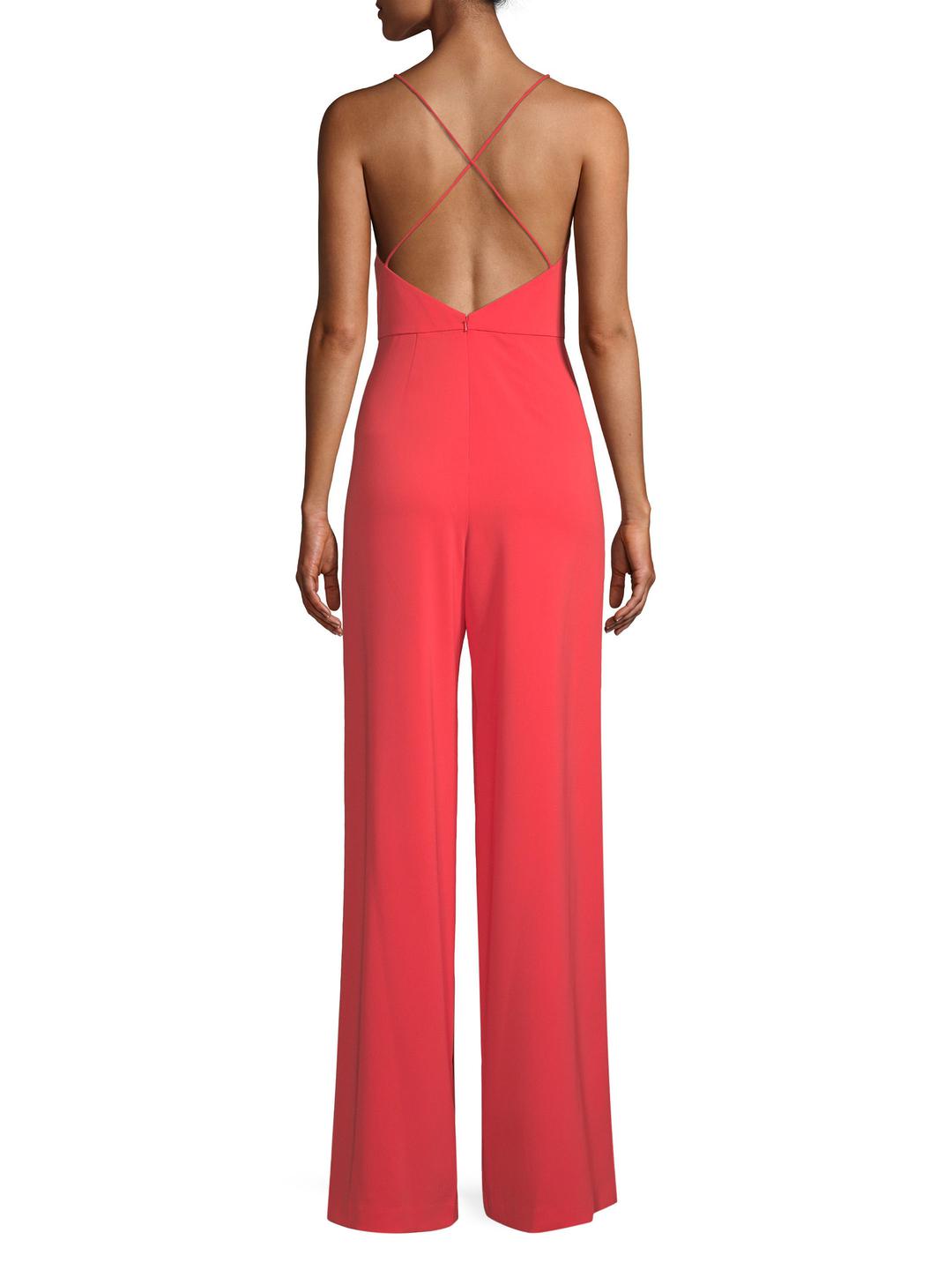 jay godfrey red bond jumpsuit