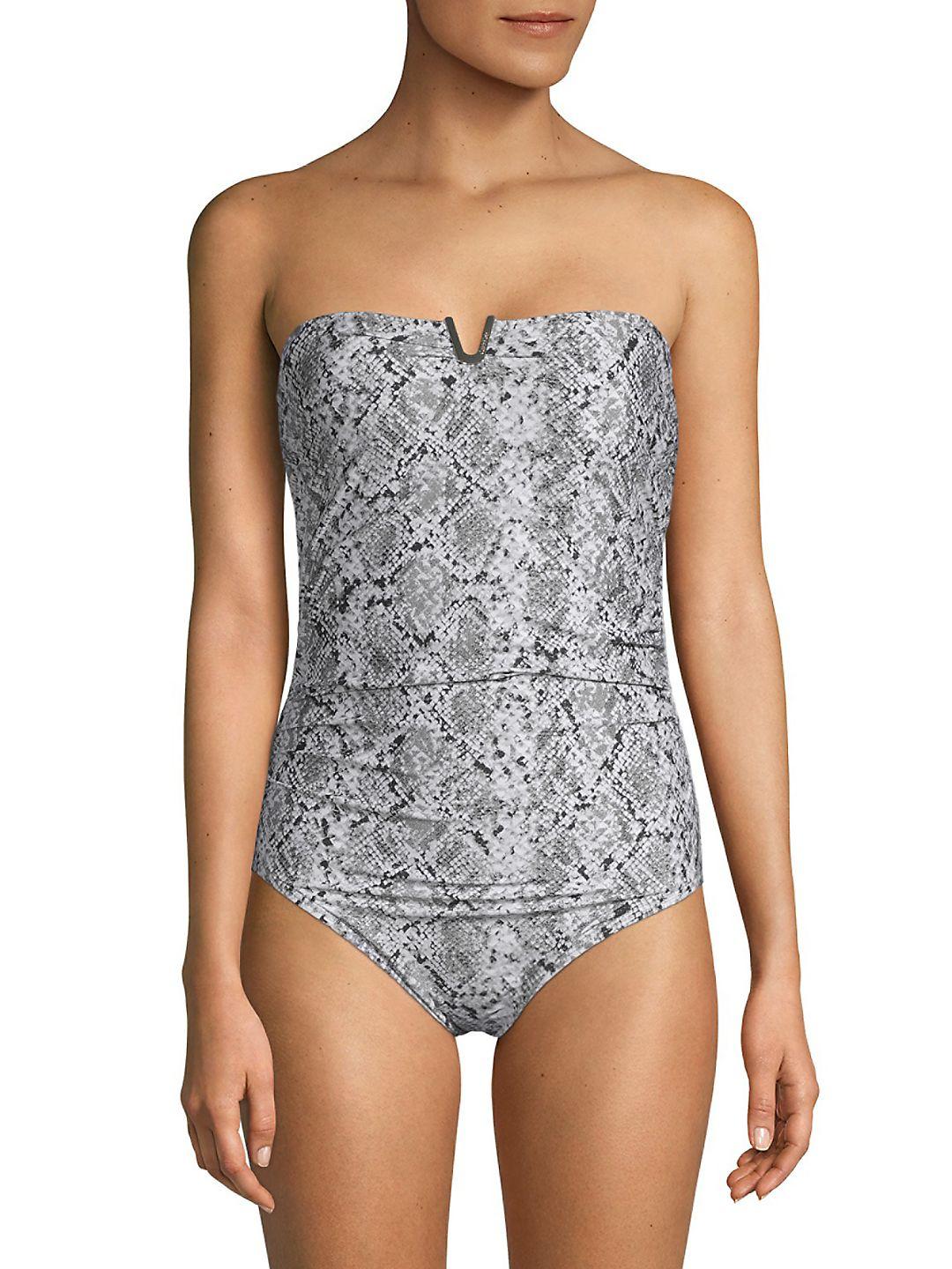 calvin klein bandeau swimsuit