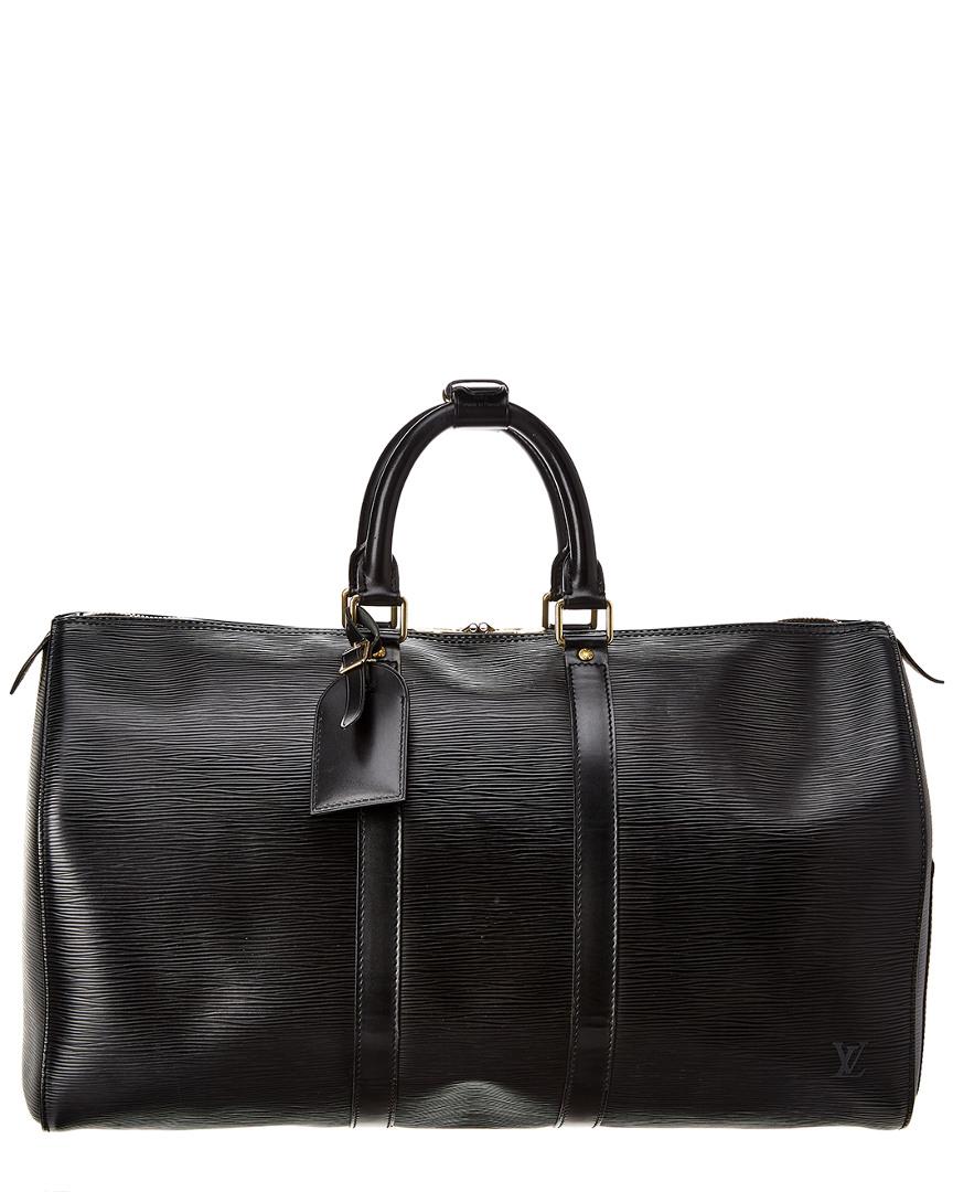 Louis Vuitton Black Epi Leather Keepall 50 - Lyst
