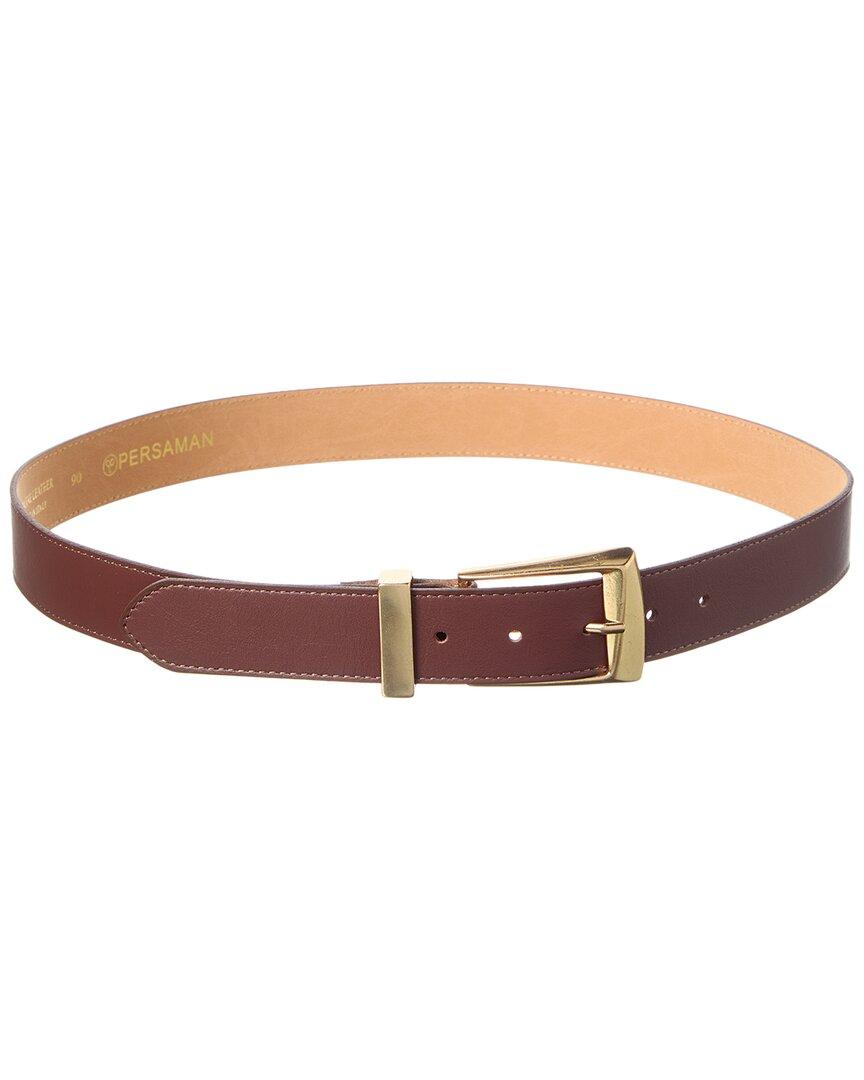 Persaman New York Marley Leather Belt, Brown Persaman New York Marley Leather Belt | ShopSimon main image 3