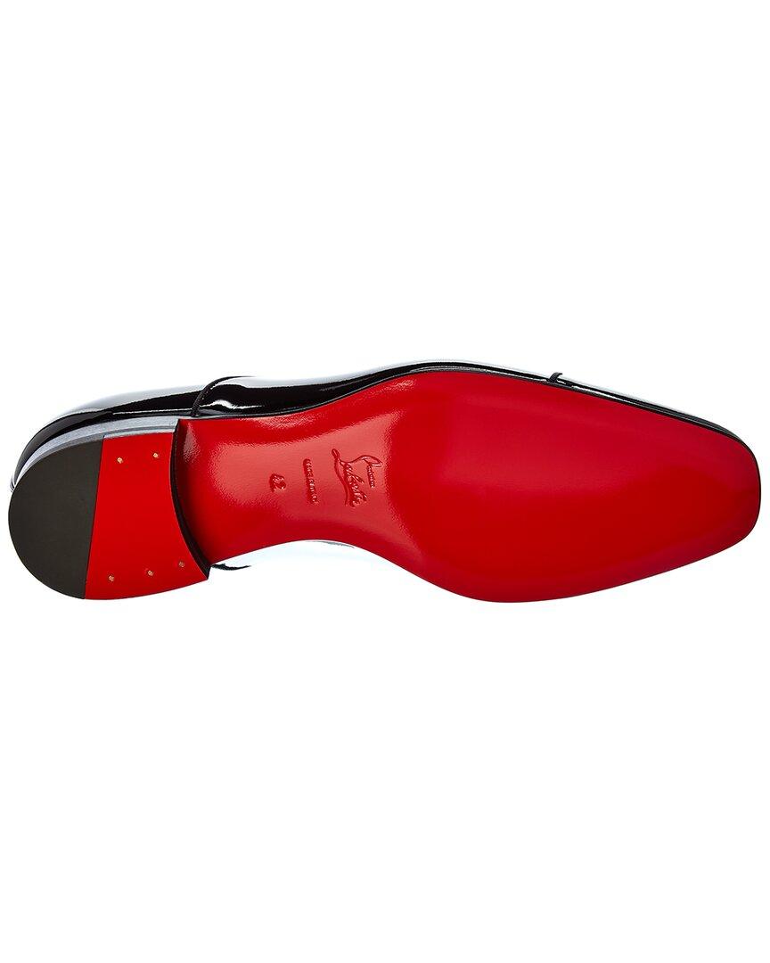 Male red top bottom loafers
